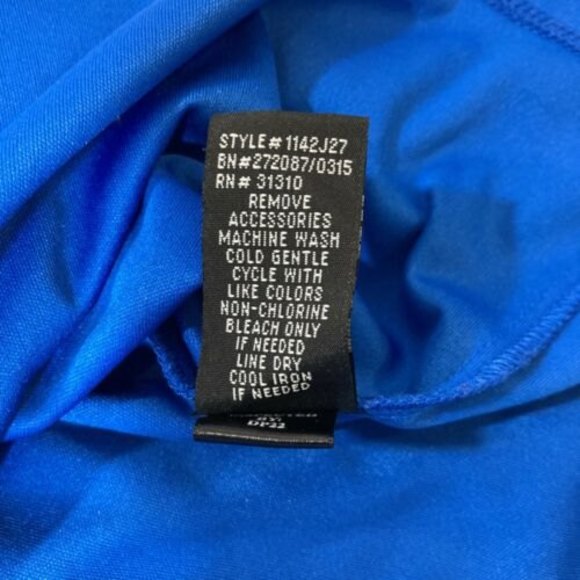 Scoop Neckline Dress W/ Woven/Elastic IN San Francisco Blue Soft - Picture 7 of 10